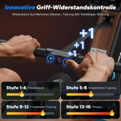 Merach Rudergerät Schwarz