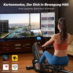 Merach Rudergerät Schwarz