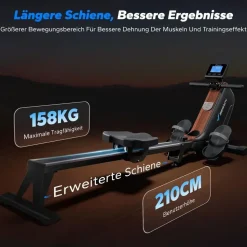 Merach Rudergerät Schwarz