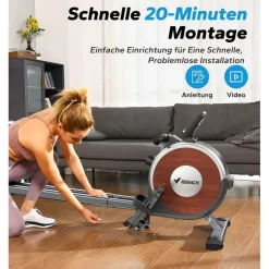 Merach Rudergerät Weiß