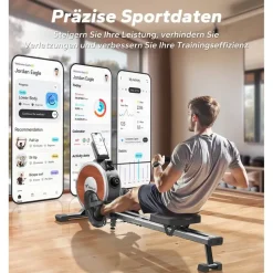 Merach Rudergerät Weiß