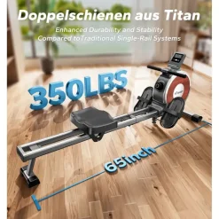 Merach Rudergerät Weiß