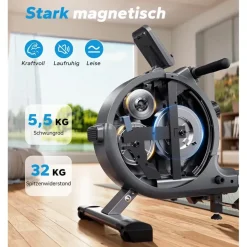 Merach Rudergerät Weiß
