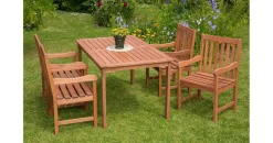 Merxx Santos Set 5-tlg. Tisch 150 x 90 cm natur