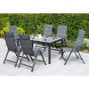 Merxx Taviano Set 7-tlg. Tisch 150 x 90 x 71 cm inkl. Klappsessel