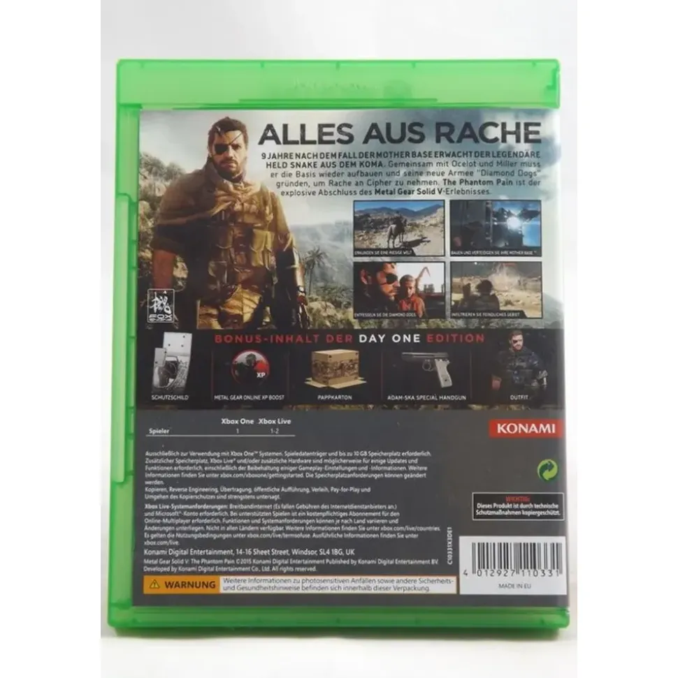 Metal Gear Solid V: The Phantom Pain - Day One Edition (Xbox One)
