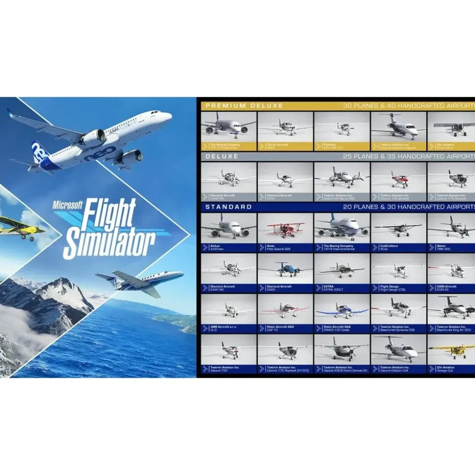 Microsoft Flight Simulator 2020 Premium Deluxe – Französische Box - Mehrsprachig