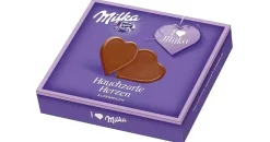 MILKA Hauchzarte Herzen Nougat 5 Packungen 130 g