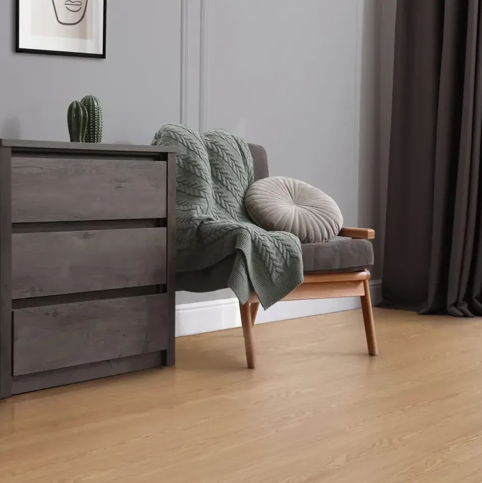 ML-Design Deluxe PVC Bodenbelag Selbstklebende Vinylboden Eiche Sundance