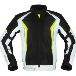 Modeka Khao Air Textiljacke Schwarz/Grau/Gelb L