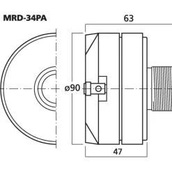 Monacor MRD-34PA 35 Watt 8 Ohm