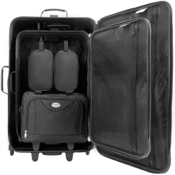 monzana Koffer-Set 4-tlg. schwarz