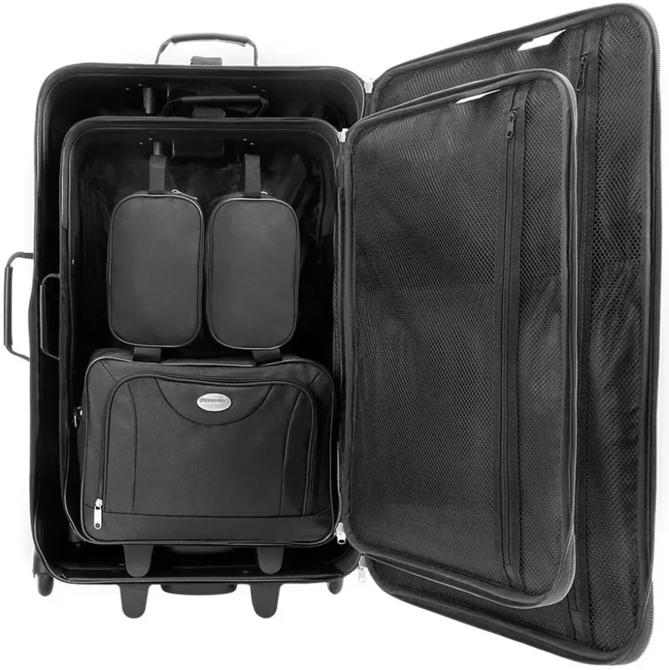 monzana Koffer-Set 4-tlg. schwarz