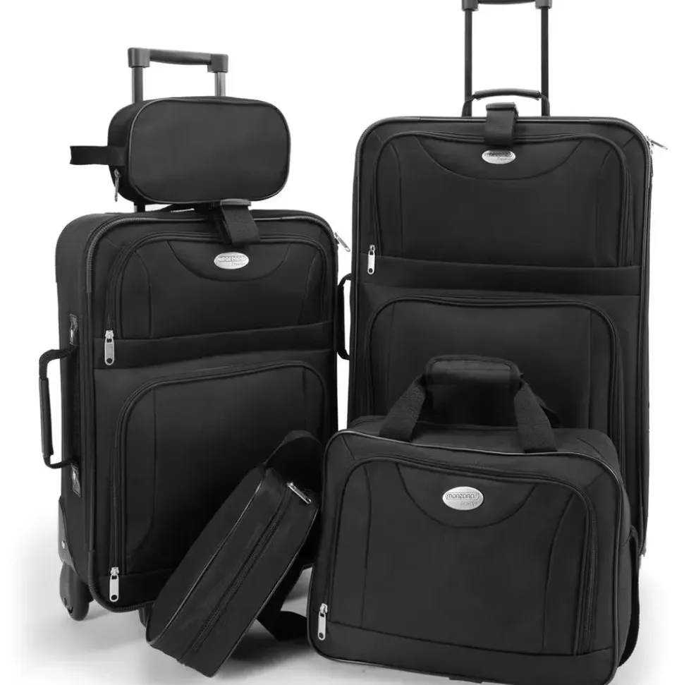 monzana Koffer-Set 4-tlg. schwarz