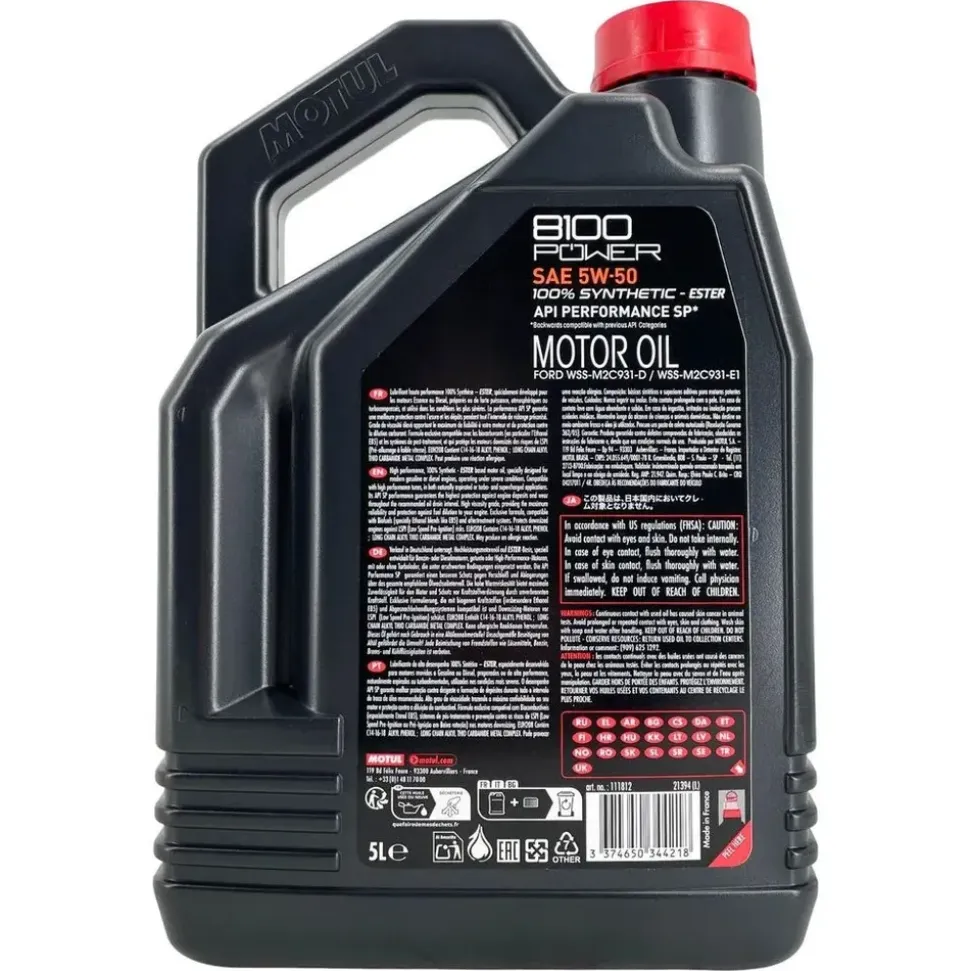 Motul 8100 Power 111812 5W-50 5 l