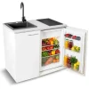 MPM SMK-02 Kühlschrank 100 l 94 cm hoch Weiß/Grau
