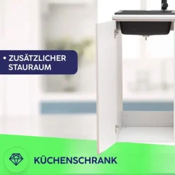 MPM SMK-02 Kühlschrank 100 l 94 cm hoch Weiß/Grau
