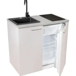 MPM SMK-02 Kühlschrank 100 l 94 cm hoch Weiß/Grau