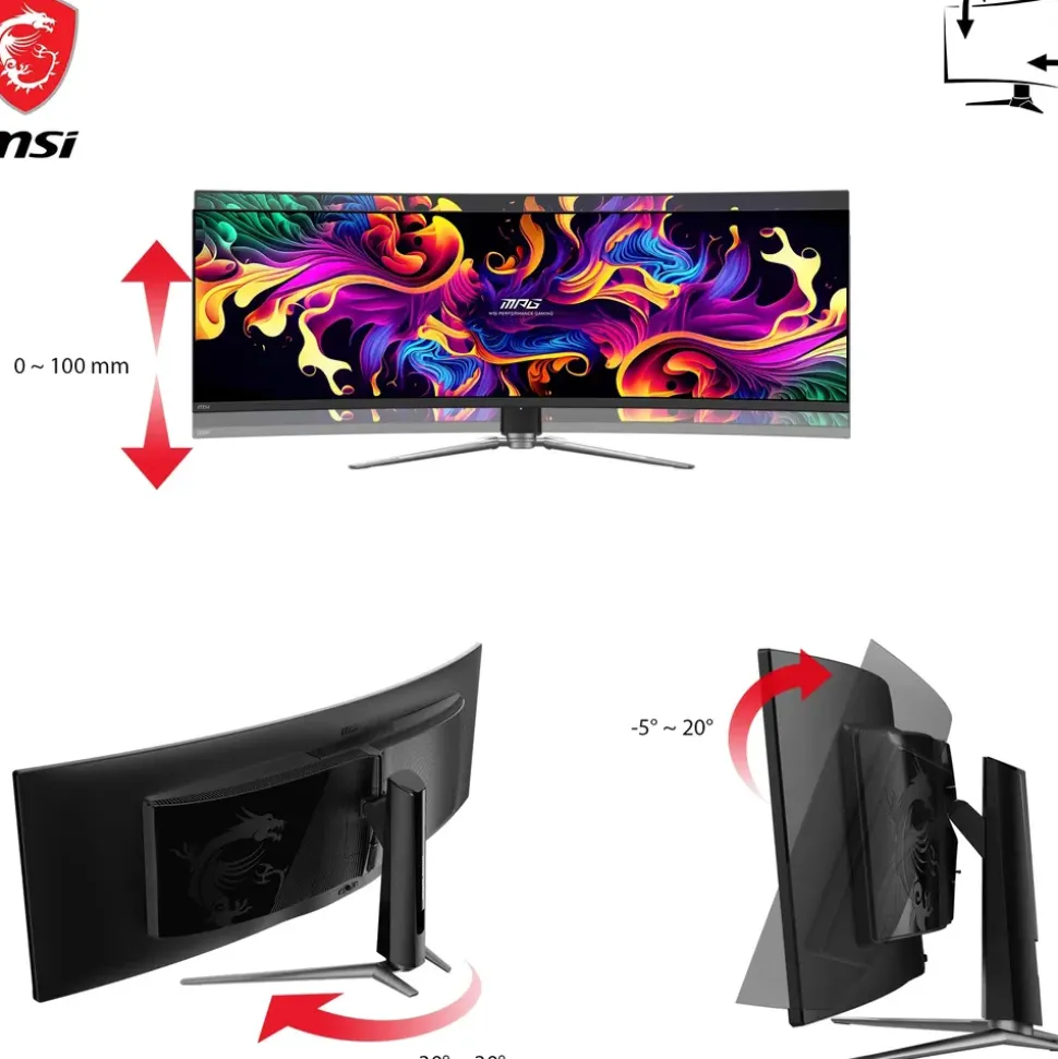 MSI MPG 491CQPDE QD-OLED 49" schwarz