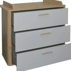 Mäusbacher Wickelkommode Lilly Holzoptik Grau