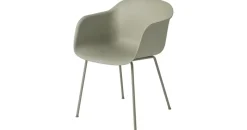 Muuto Fiber Armchair Kunststoff dusty green