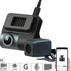NavGear 4K UHD Dashcam mit 2 Kameras G Sensor