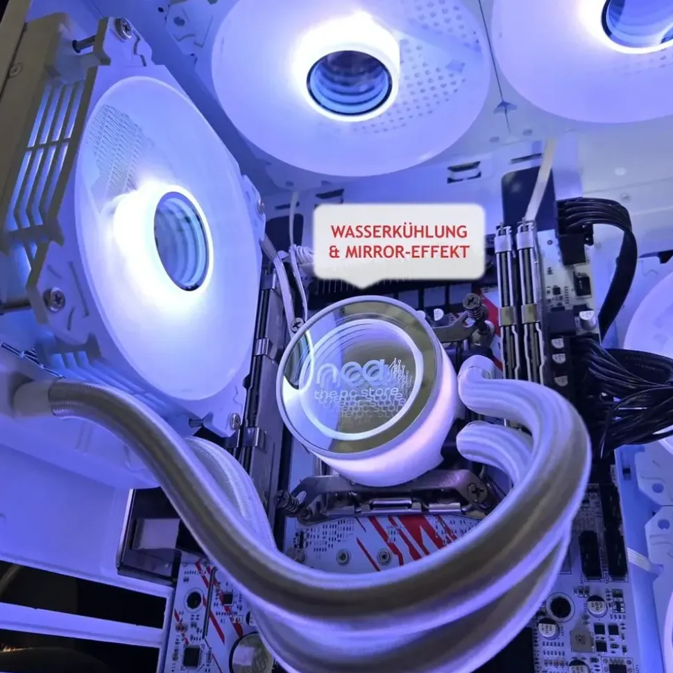 nca the pc store Gaming PC White RTX 5060 64 GB RAM 1 TB SSD