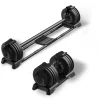 NEOLYMP 2 in 1 Hantel Set Verstellbare Langhantel 2-40 kg schwarz