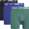 Nike Boxershorts unifarben grün S 3er Pack
