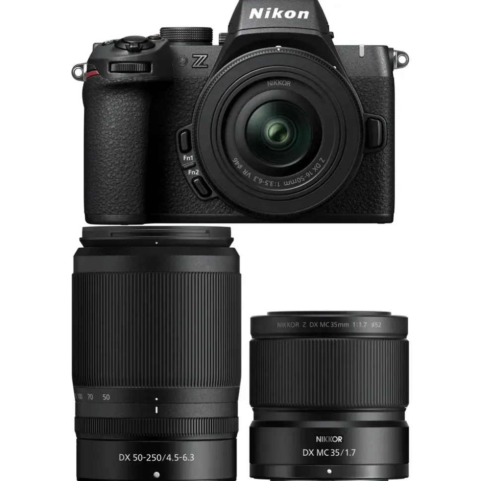 Nikon Z50 II + DX 16-50 VR + 50-250 VR + Gratis Rollei Fotoliner Fotorucksack M
