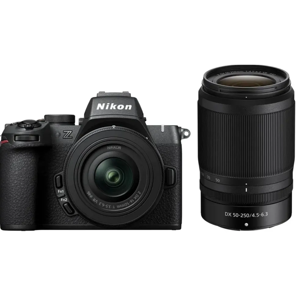Nikon Z50 II + DX 16-50 VR + 50-250 VR + Gratis Rollei Fotoliner Fotorucksack M