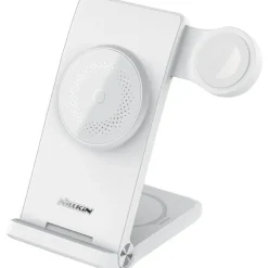 Nillkin 3in1 MagSafe Ladegerät Smartphone Watch TWS, weiß - Weiß