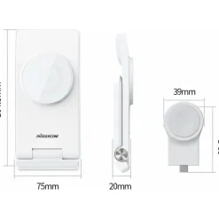 Nillkin 3in1 MagSafe Ladegerät Smartphone Watch TWS, weiß - Weiß