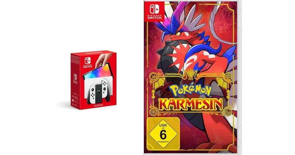 Nintendo Switch OLED-Modell Pokémon Karmesin & Purpur Edition