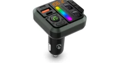 non disponibile Kfz Audio FM Transmitter - Fest - freisprechend - 1" - Amber Screen - PD 18 W / Bass Boost - Google Assistant/Siri - Schwarz