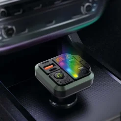 non disponibile Kfz Audio FM Transmitter - Fest - freisprechend - 1" - Amber Screen - PD 18 W / Bass Boost - Google Assistant/Siri - Schwarz