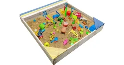 nyvi Sandkasten NYVIKids Semplice mit Abdeckung braun