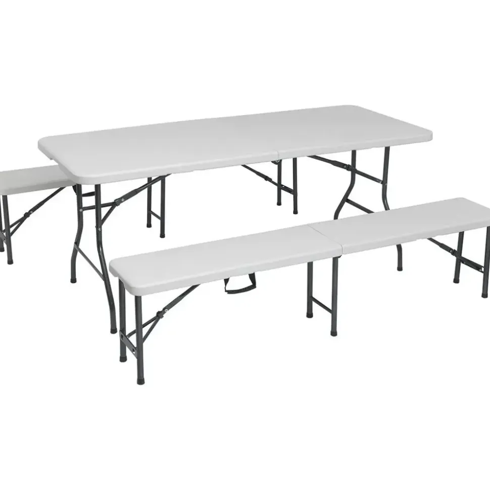 obi group sourcing gmbh Bierzeltgarnitur Taloga 3-teilig aus Kunststoff