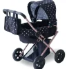 Olivia's Little World Puppenwagen 2-in-1 Klassiker Schwarz