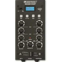 Omnitronic GNOME-202P Mini-Mixer schwarz