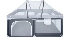 Onvaya ONVAYA® Laufgitter mit Insektenschutznetz Laufstall für Babys | 120 x 160 cm | Schutzgitter für Kinder | Rechteckiges Krabbelgitter | Absperrgitter | Babyzaun