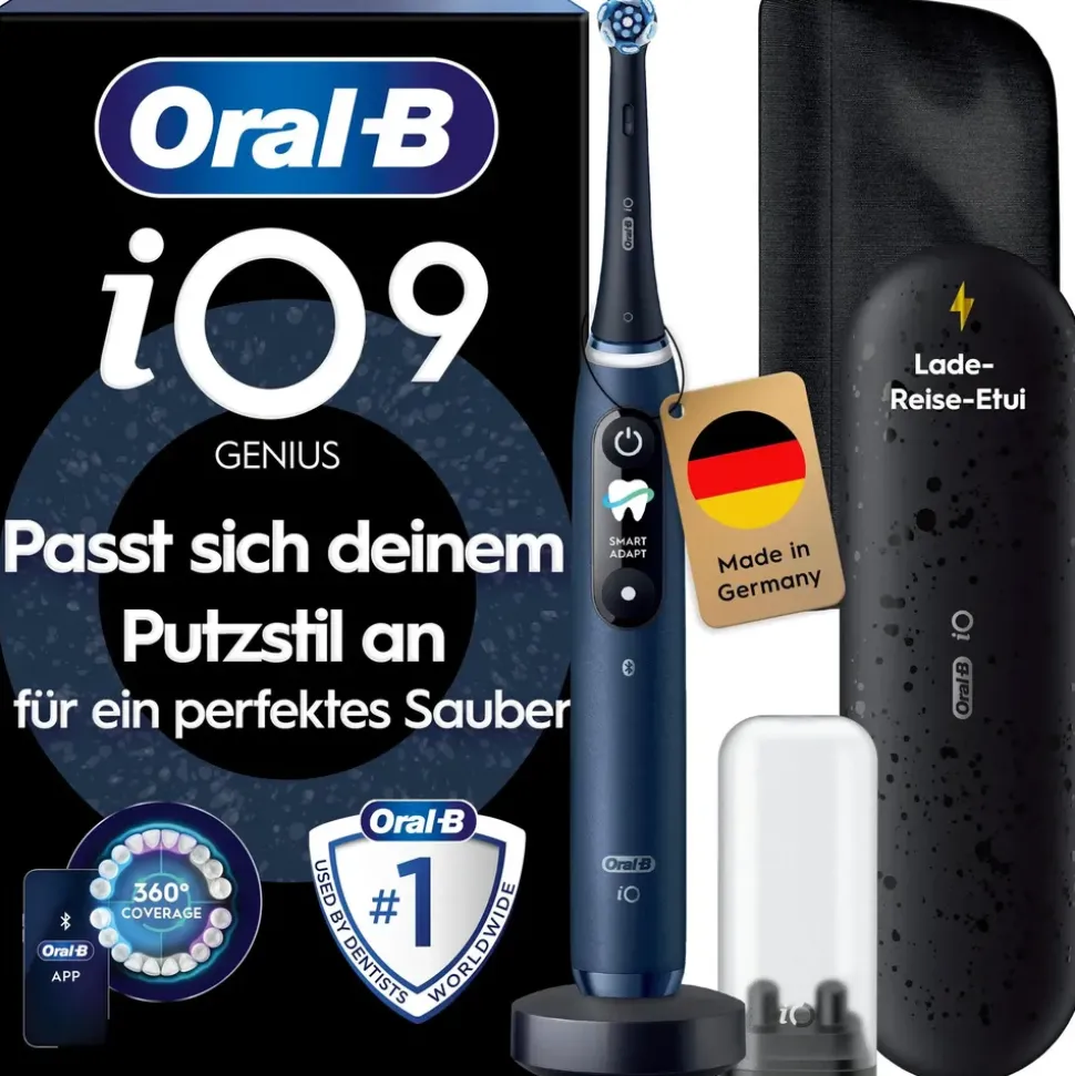 Oral-B iO Series 9 Luxe Edition Sapphire Blue + Reiseetui
