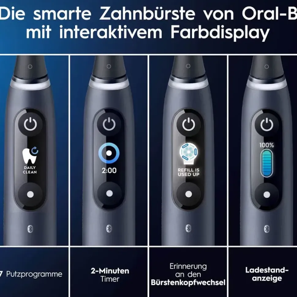 Oral-B iO Series 9 Plus Edition Black Onyx + Aufsteckbürsten 3 St.