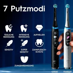 Oral-B iO Series 10 Plus Edition cosmic black + Reiseetui + Aufsteckbürsten 3 St.