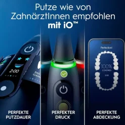 Oral-B iO Series 10 Plus Edition cosmic black + Reiseetui + Aufsteckbürsten 3 St.