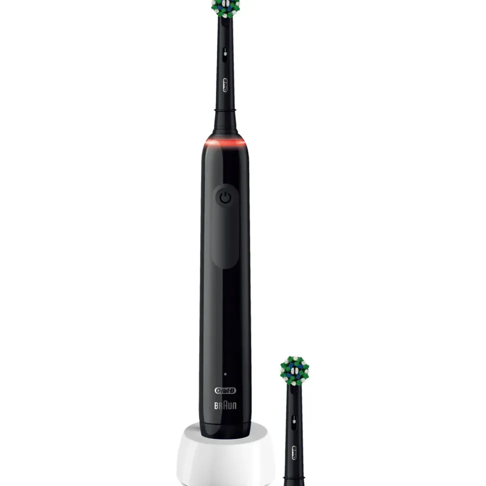 Oral-B Pro 3 3000 CrossAction schwarz + Aufsteckbürste