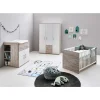 OTTO home Babyzimmer-Komplettset OTTO HOME "Rieke Bis ins Jugendalter, toll für kleine Zimmer", weiß (eiche sand nb, weiß), mit Flachgitter, B/H: 70cm x 140cm,mit Flachgitter, Holzwerkstoff, Massivholz, Schlafzimmermöbel-Sets