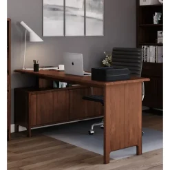 OTTO home Eckschreibtisch Luven Kiefer massiv / Braun