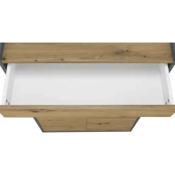 OTTO home Kosmo 80 x 117,5 x 35 cm anthrazit/eiche/anthrazit