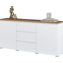 OTTO home Modo 150 x 68 x 34,5 cm Weiß / Eiche Mauvella
